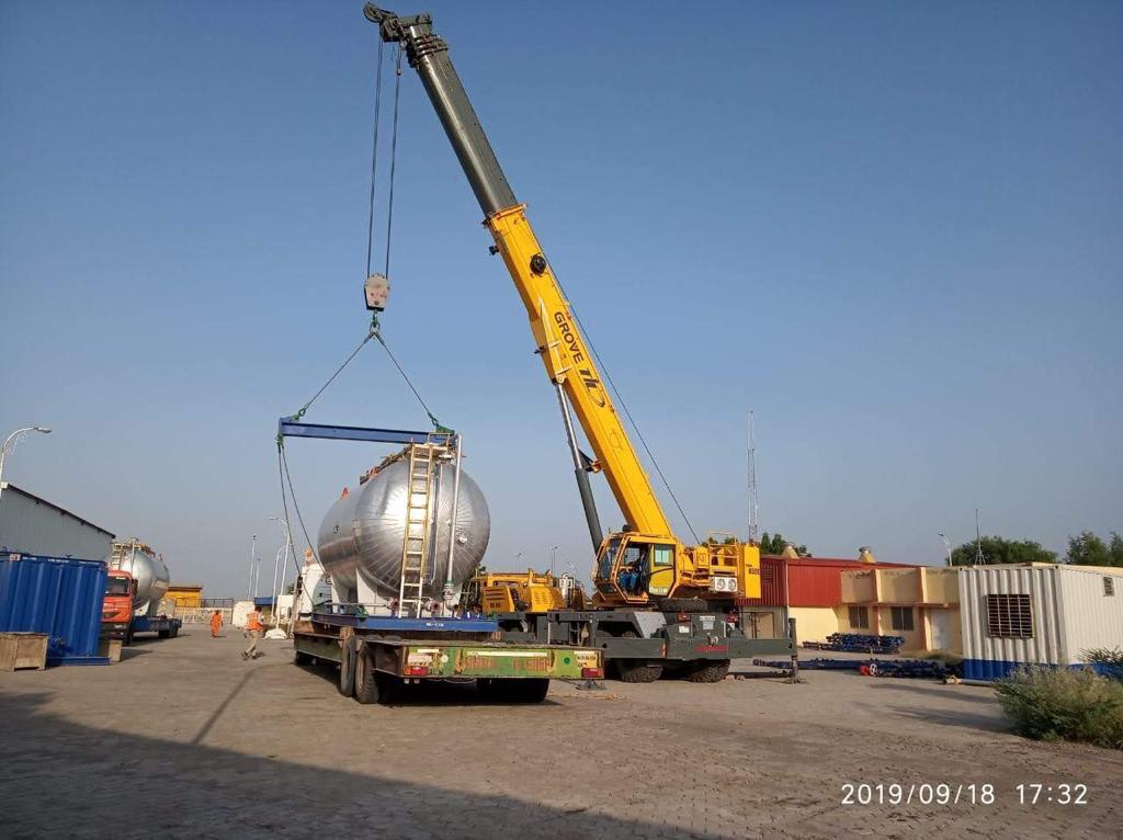 110 Ton Tyre Mounted Crane